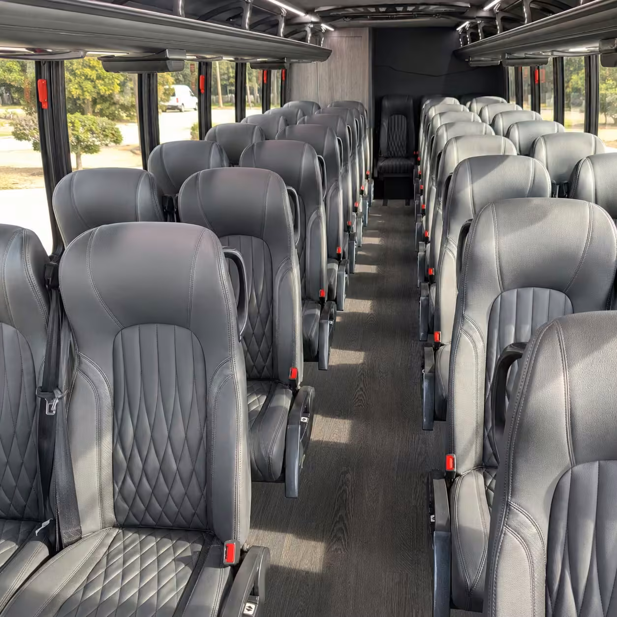 15 35 passenger minibus interior