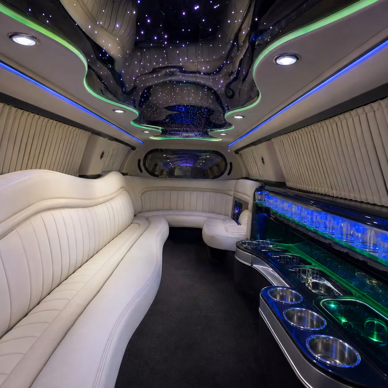 chrysler 300 limo inside
