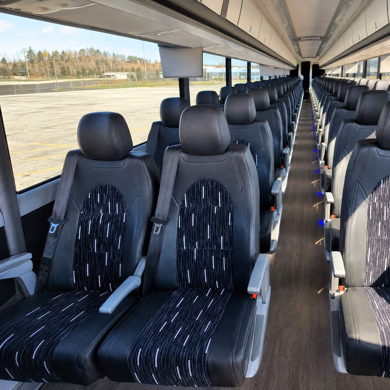 milwaukee charter bus interior
